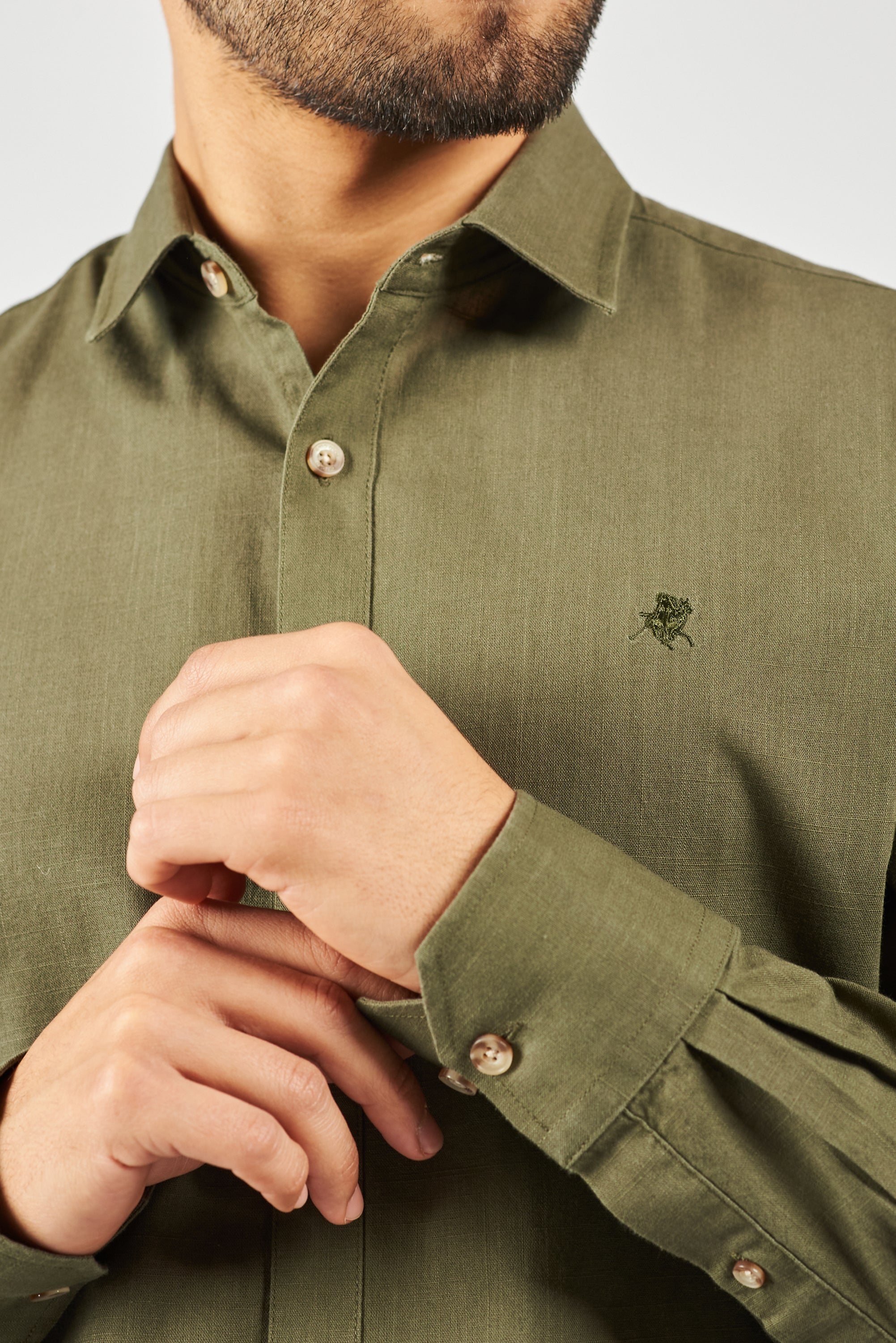 CAMISA MANGA LARGA CANNES GREEN