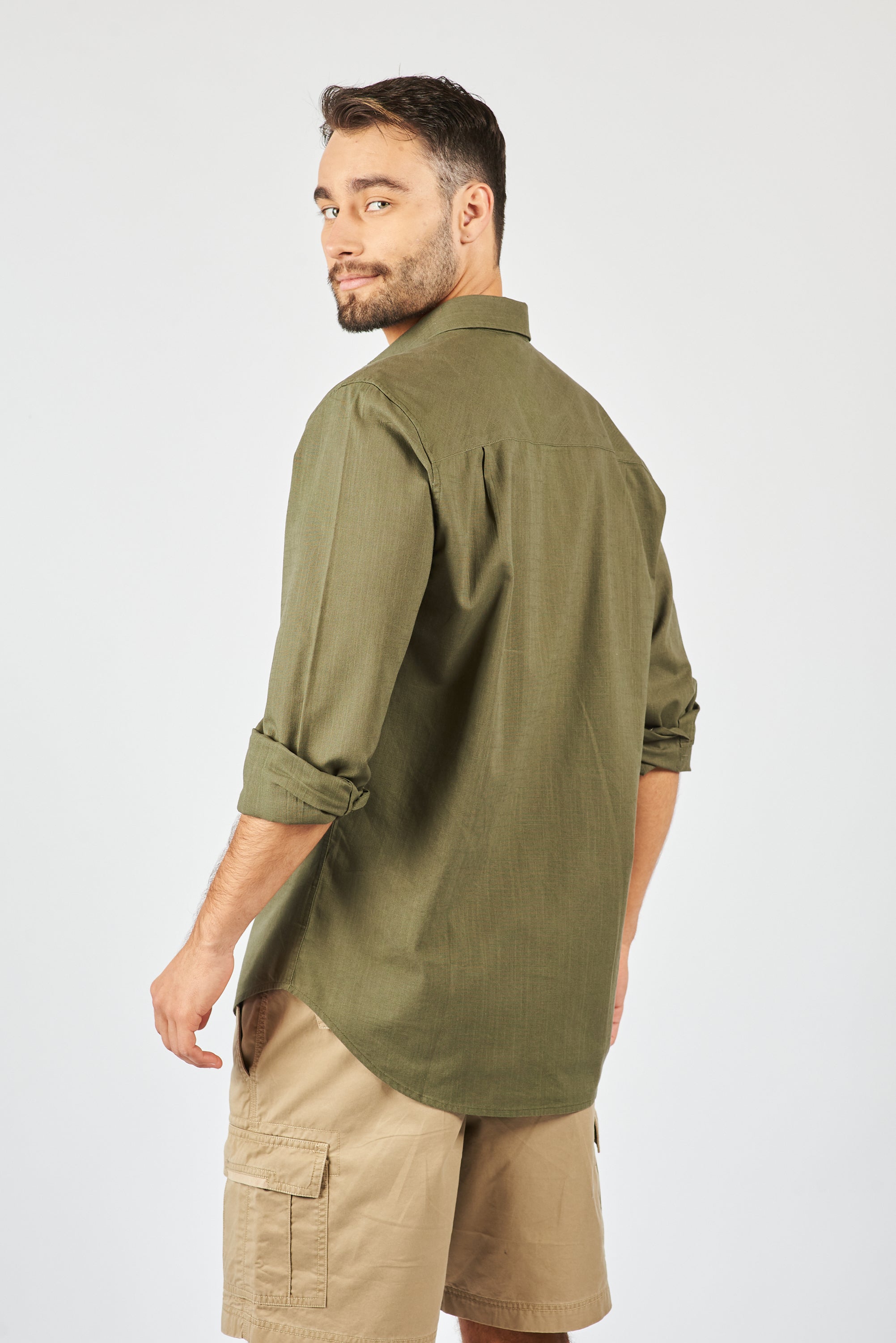 CAMISA MANGA LARGA CANNES GREEN