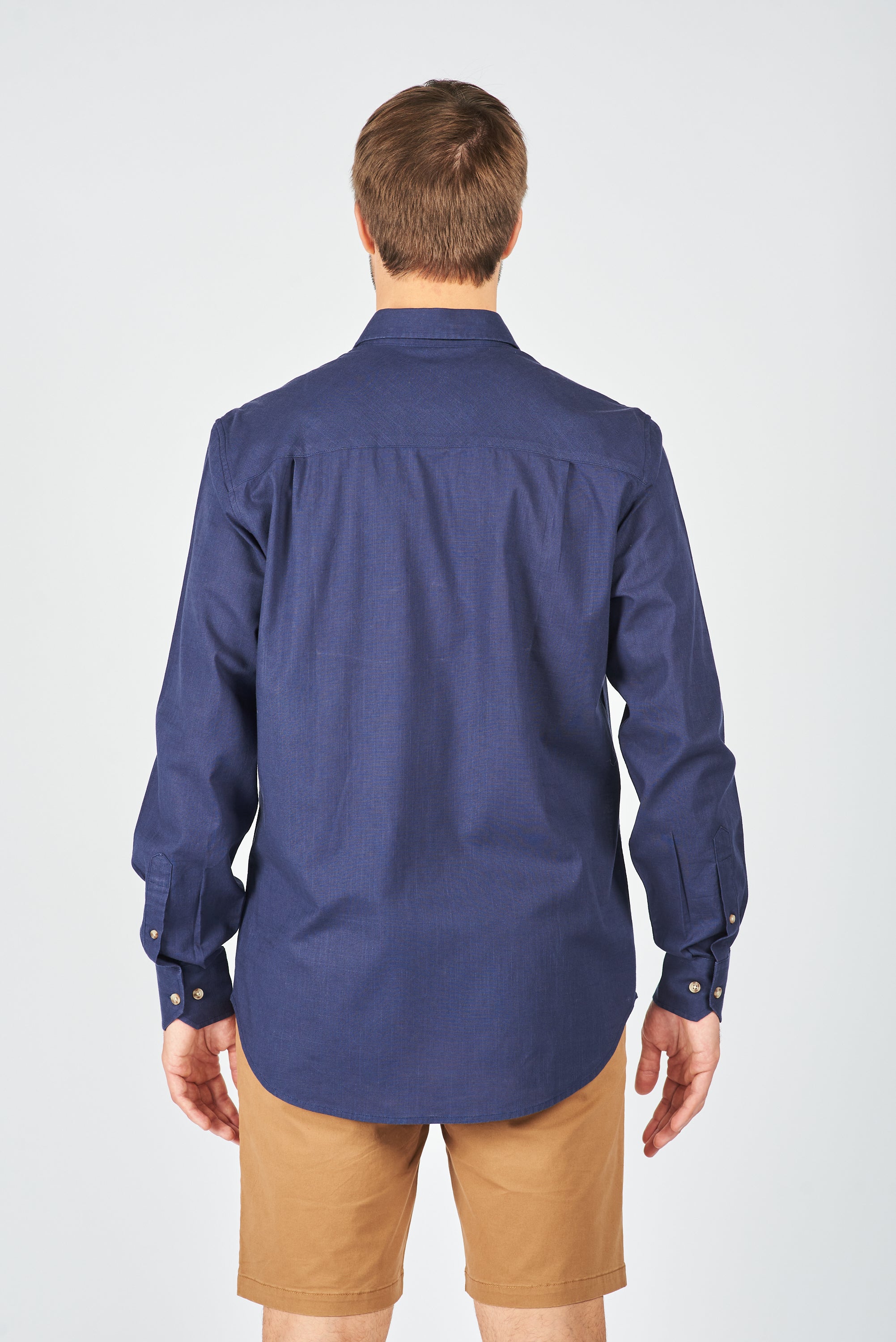 CAMISA MANGA LARGA CANNES NAVY