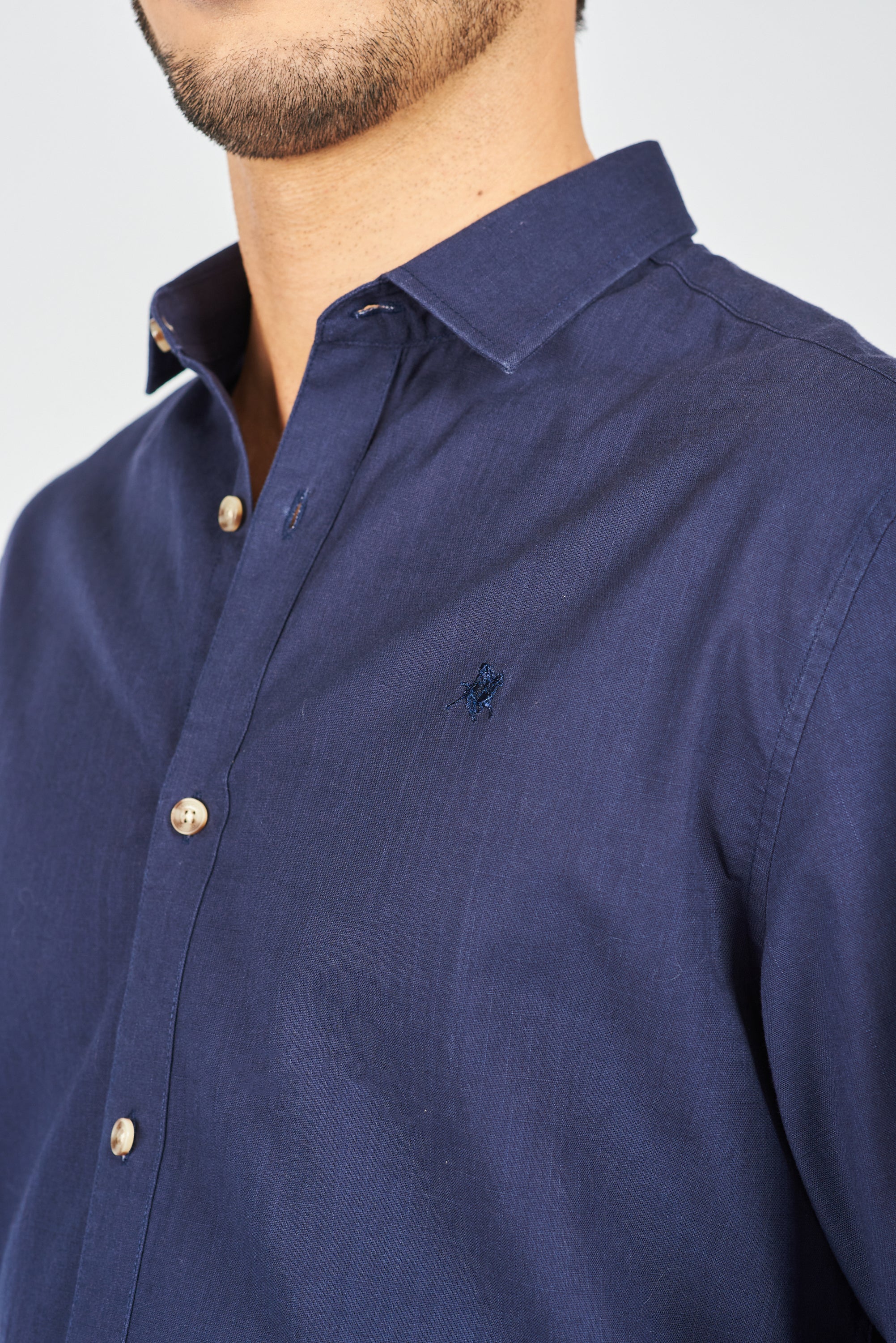 CAMISA MANGA LARGA CANNES NAVY