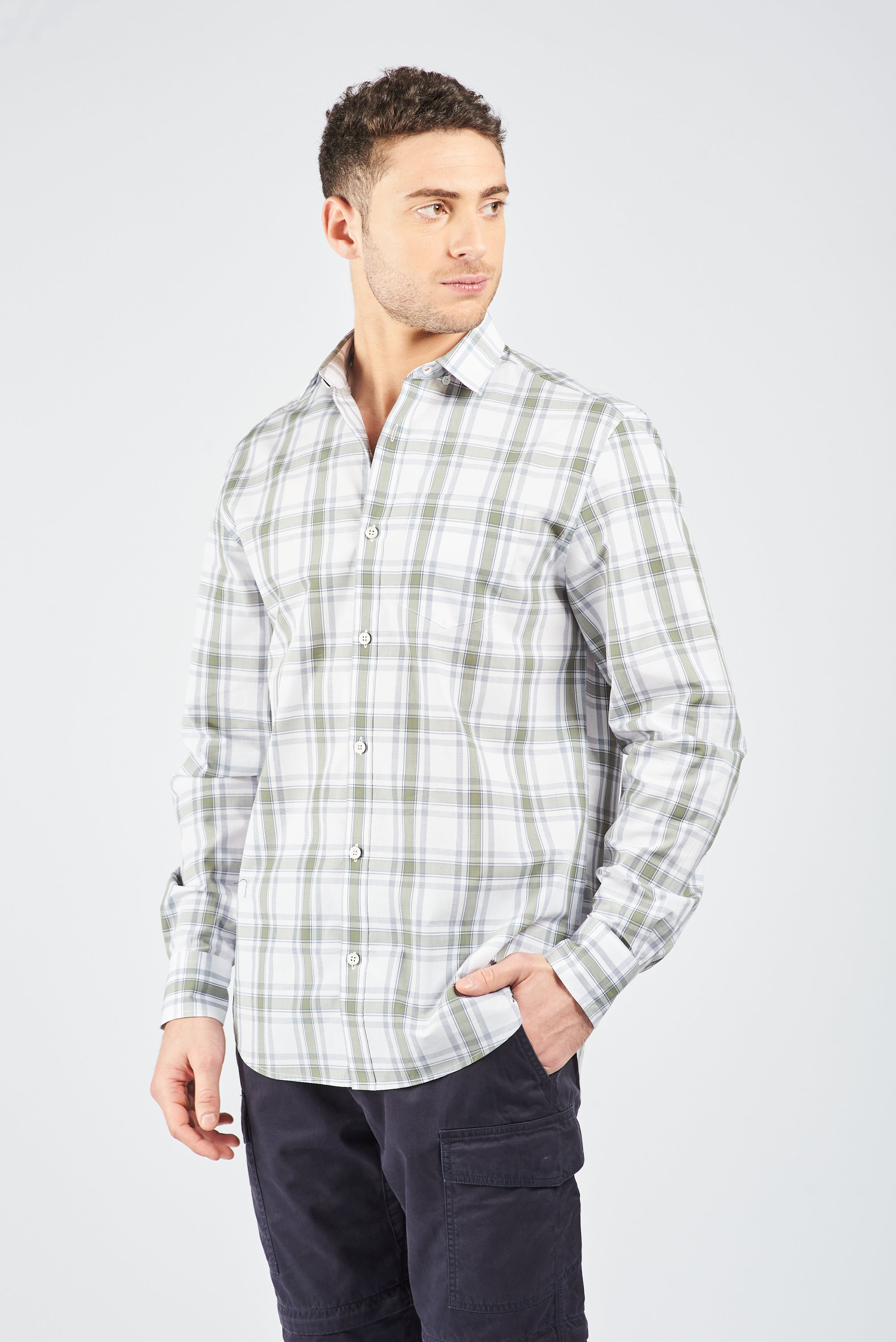 CAMISA MANGA LARGA FAENZA GREEN