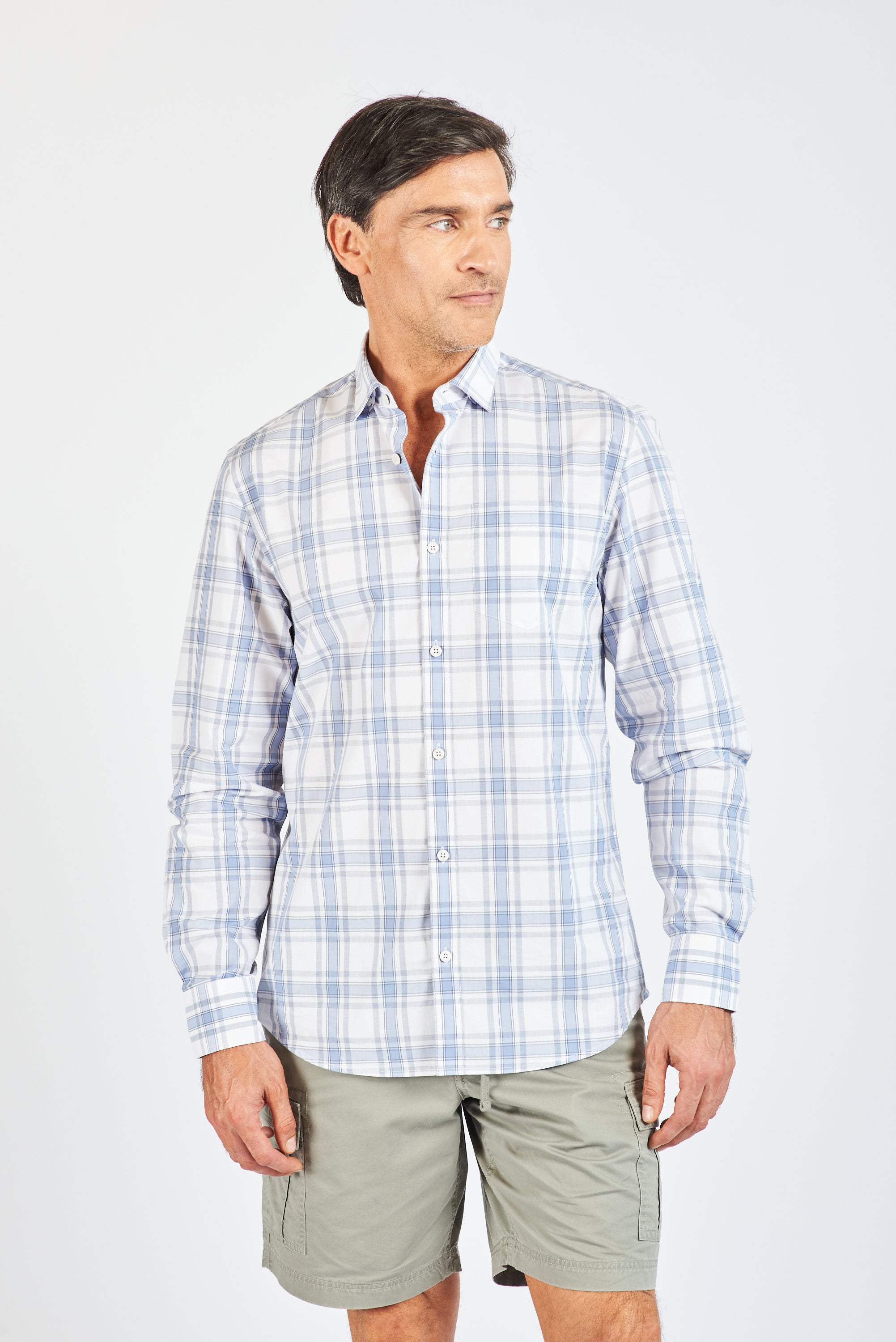 CAMISA MANGA LARGA FAENZA LT. BLUE