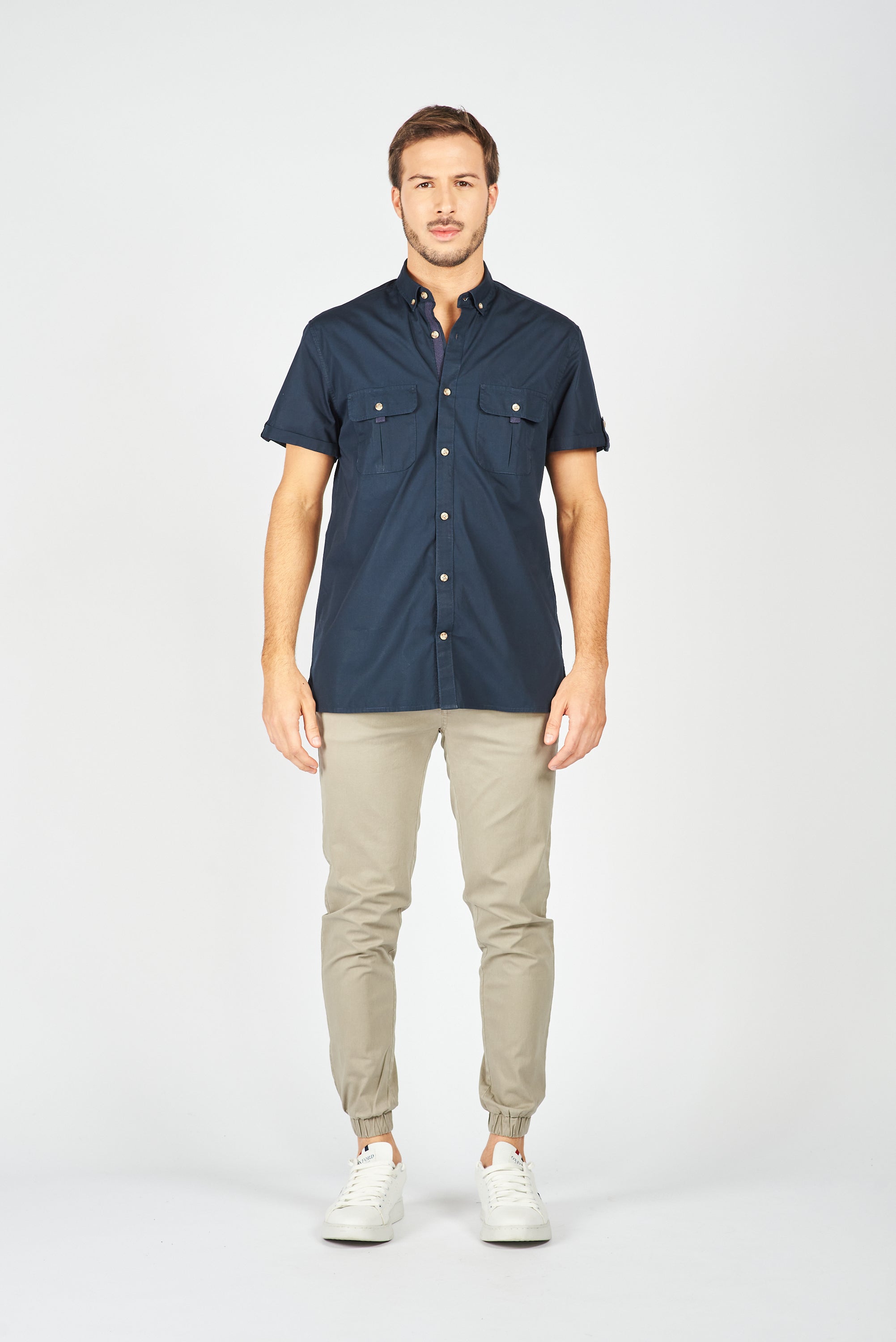 CAMISA MANGA CORTA GROSSETO NAVY