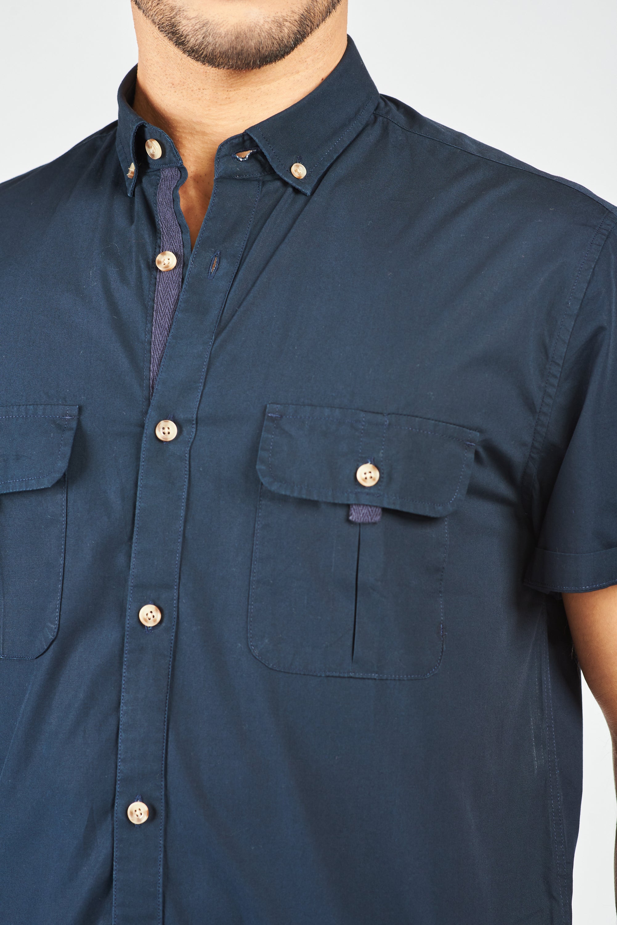 CAMISA MANGA CORTA GROSSETO NAVY