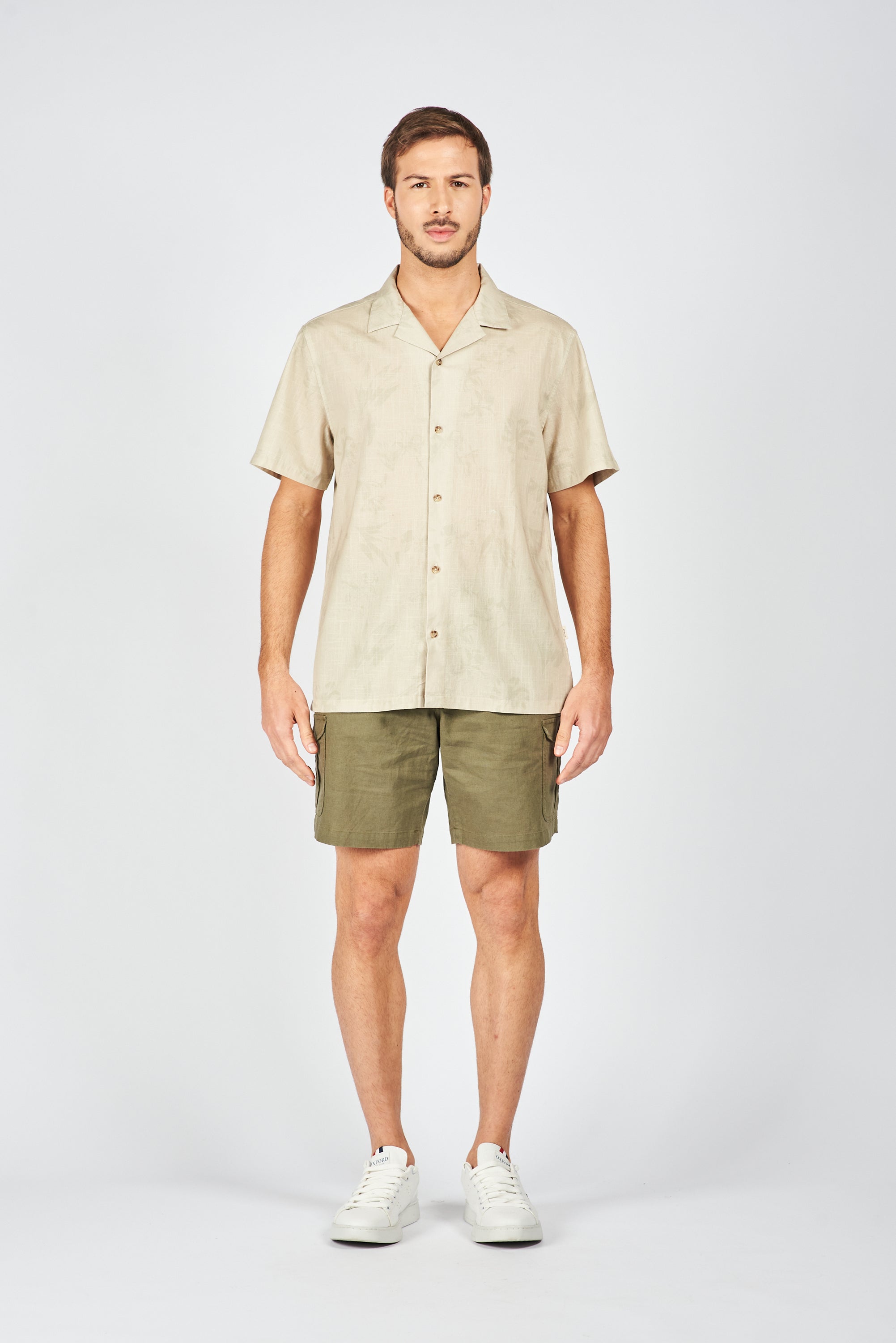 CAMISA MANGA CORTA LINZ BEIGE