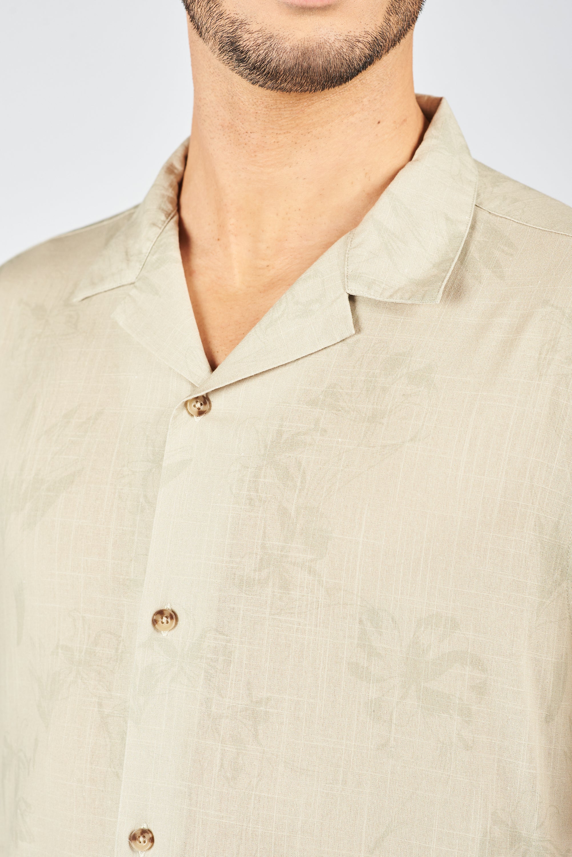 CAMISA MANGA CORTA LINZ BEIGE