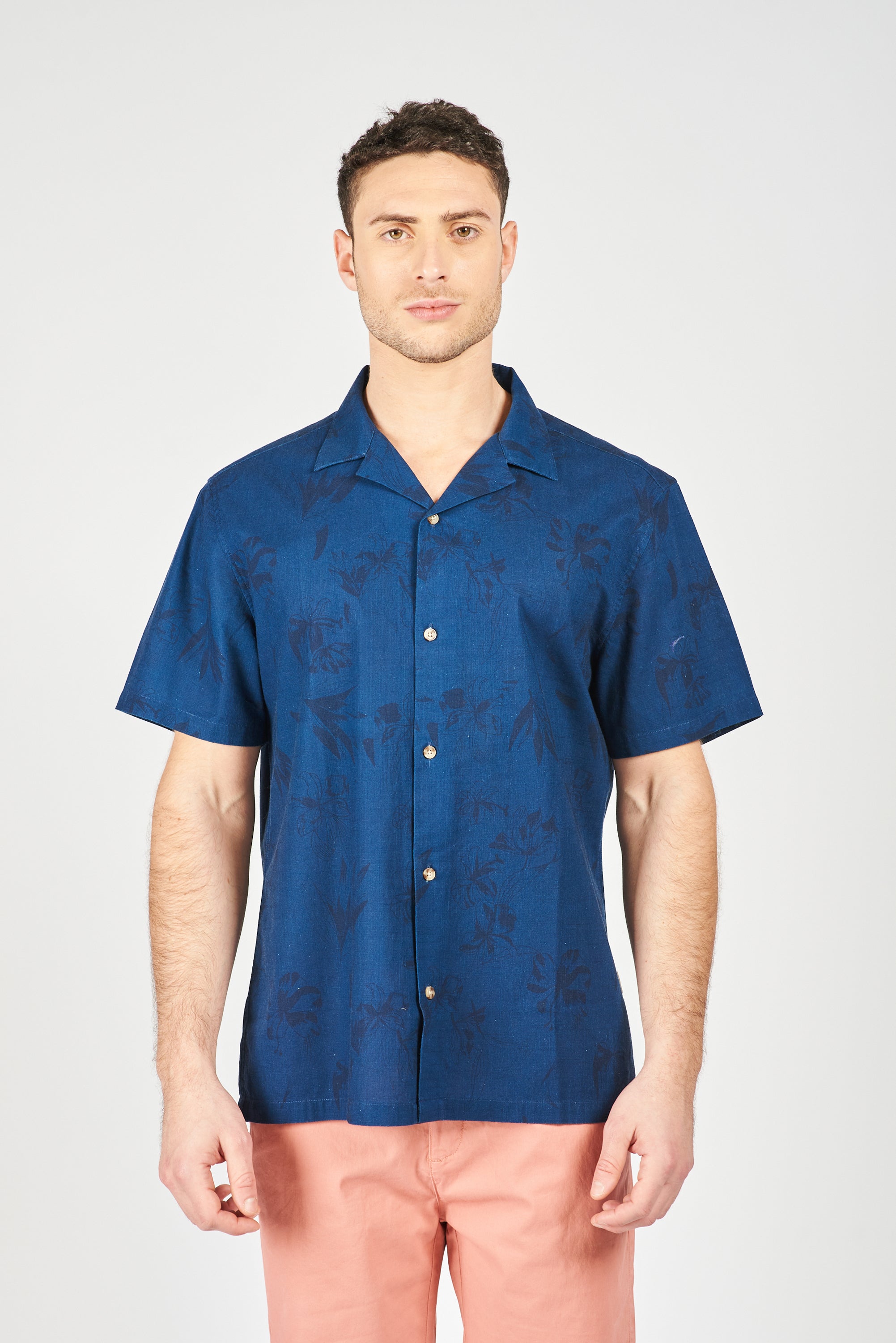 CAMISA MANGA CORTA LINZ NAVY