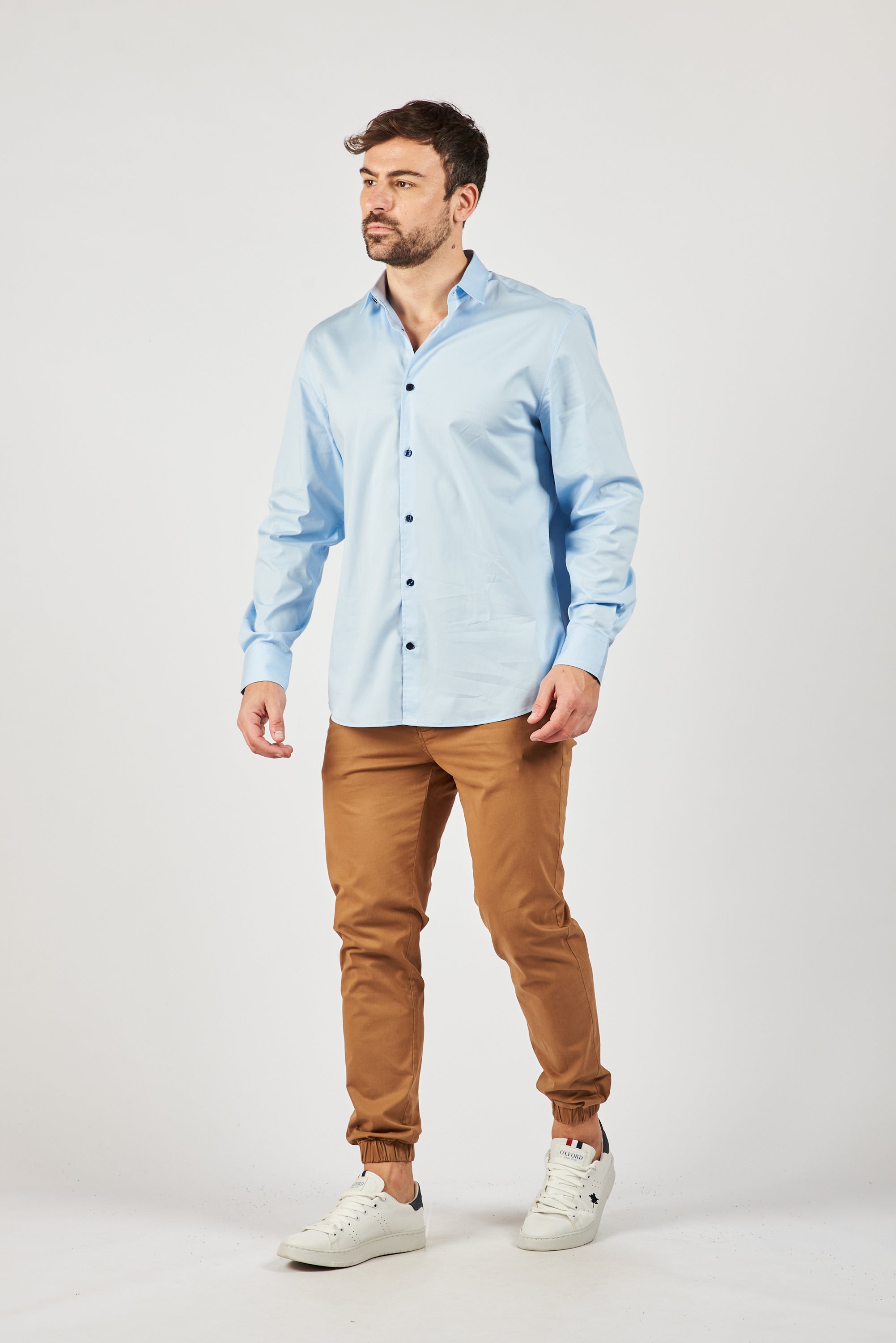 CAMISA MANGA LARGA PRANA LT. BLUE