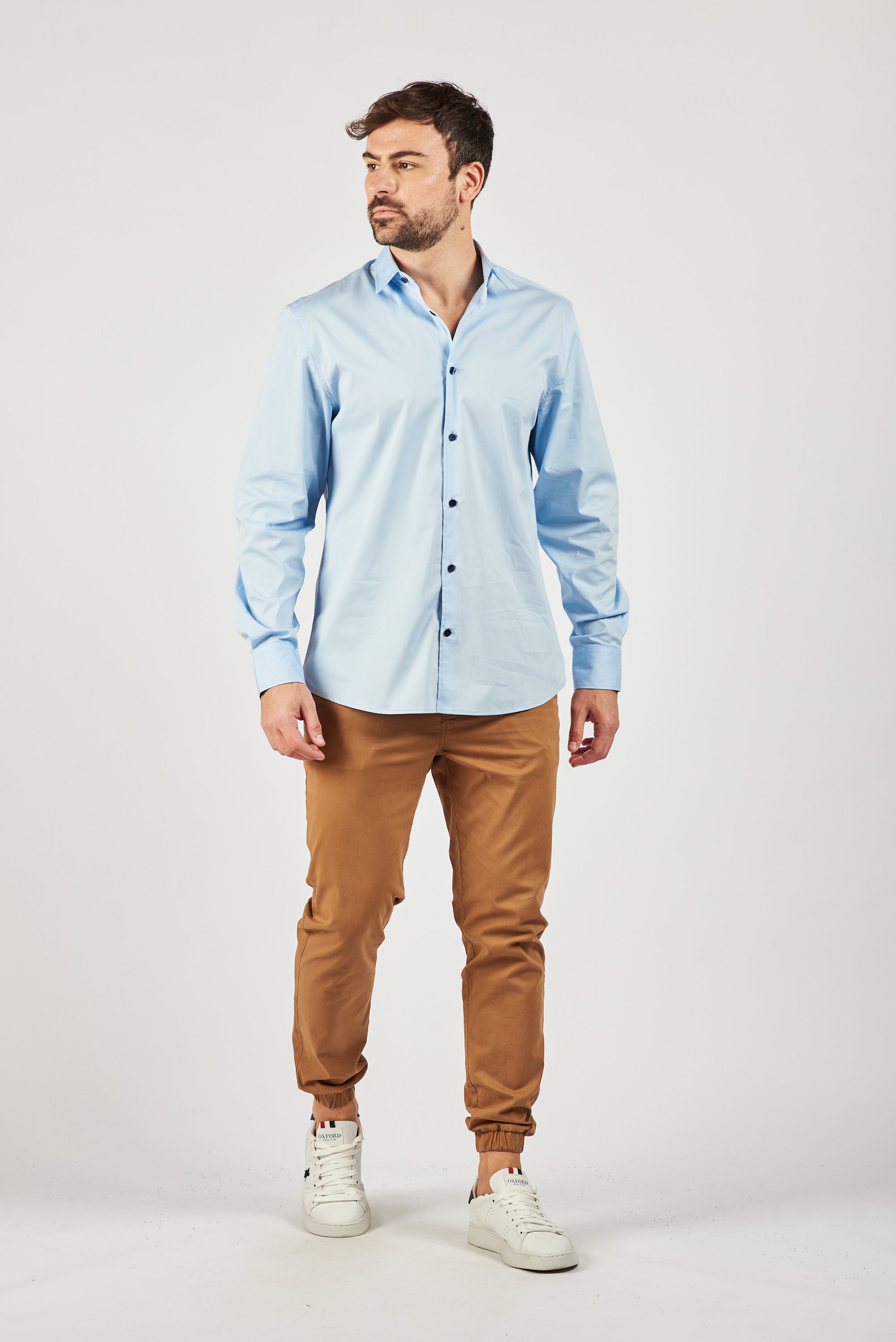 CAMISA MANGA LARGA PRANA LT. BLUE