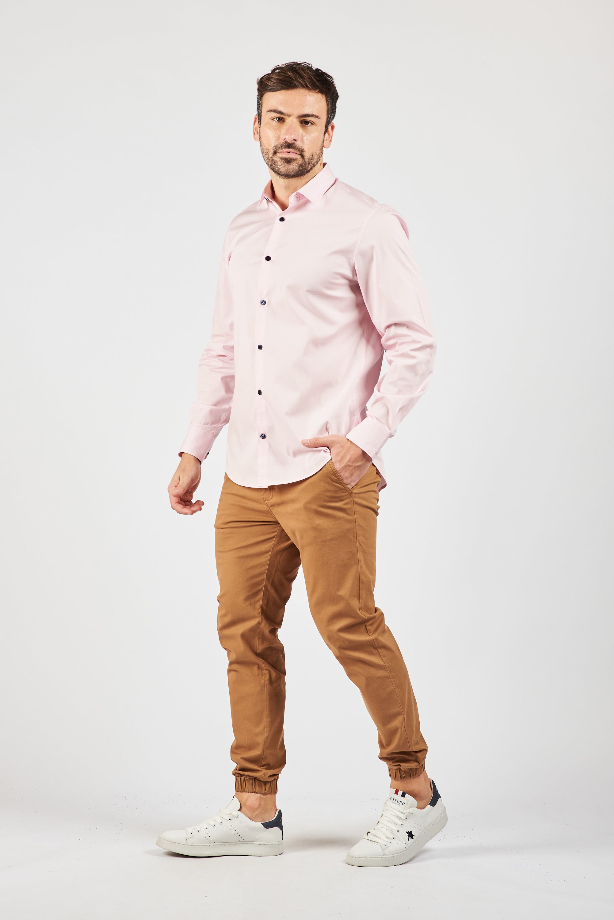 CAMISA MANGA LARGA PRANA LT. PINK