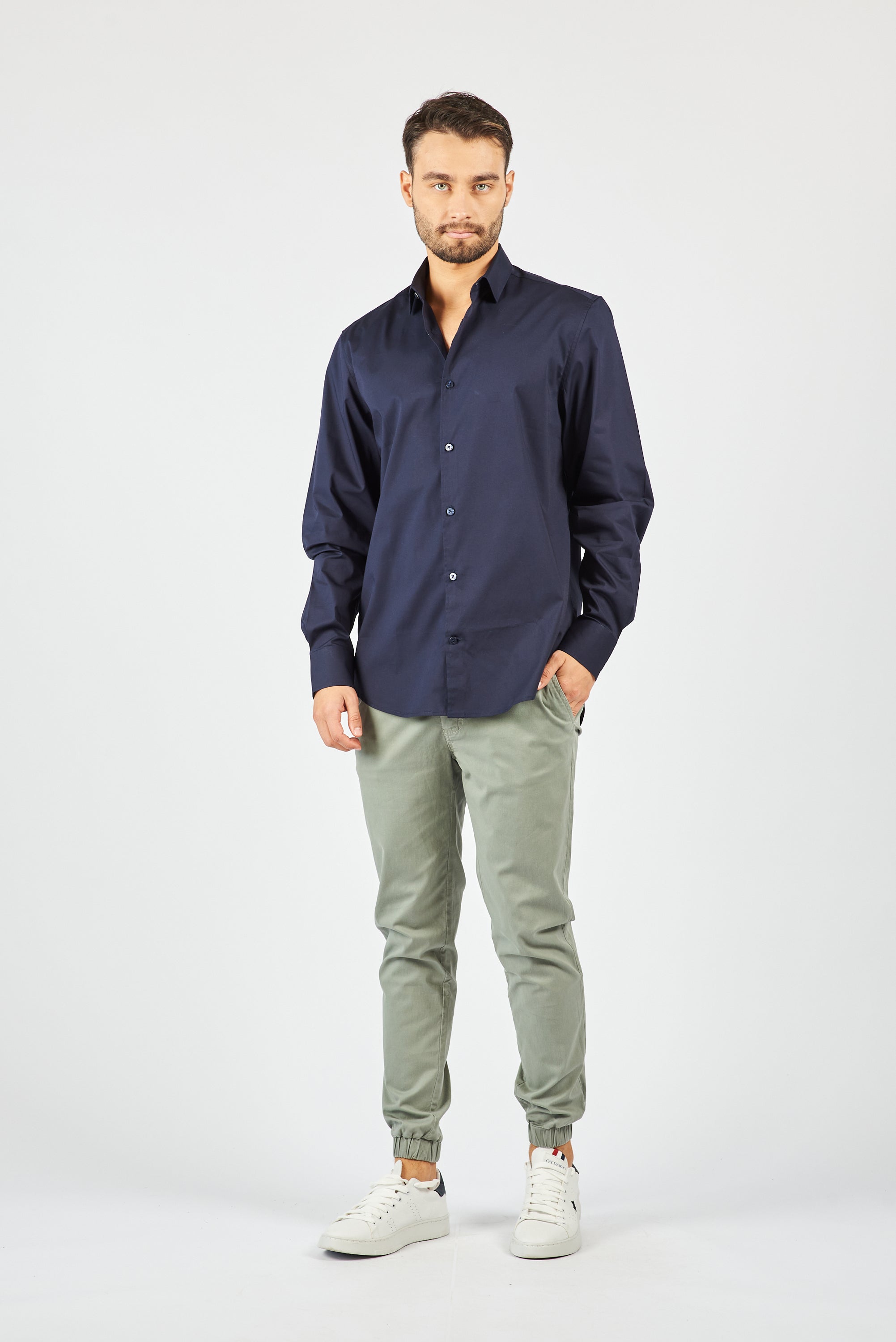 CAMISA MANGA LARGA PRANA NAVY