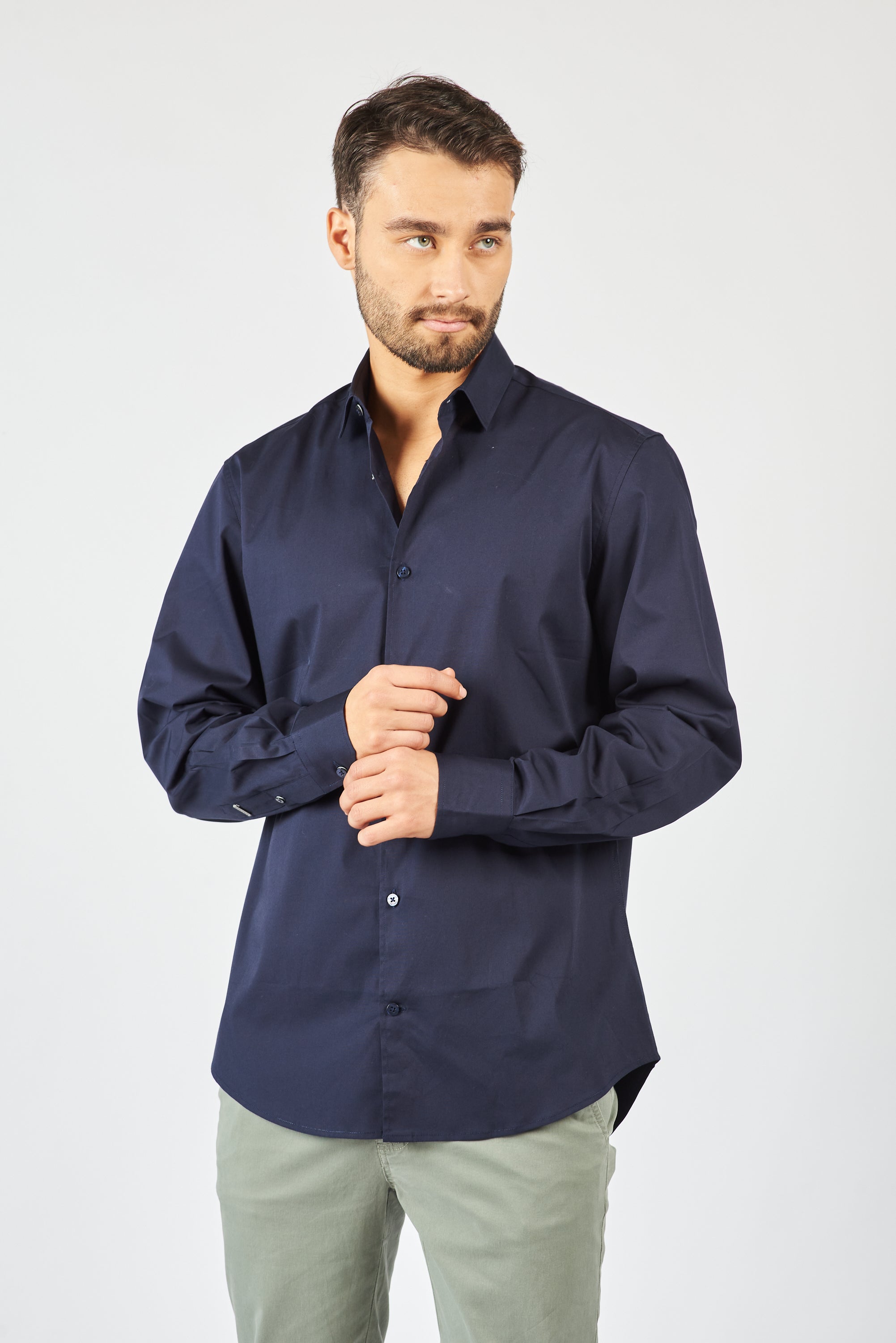 CAMISA MANGA LARGA PRANA NAVY