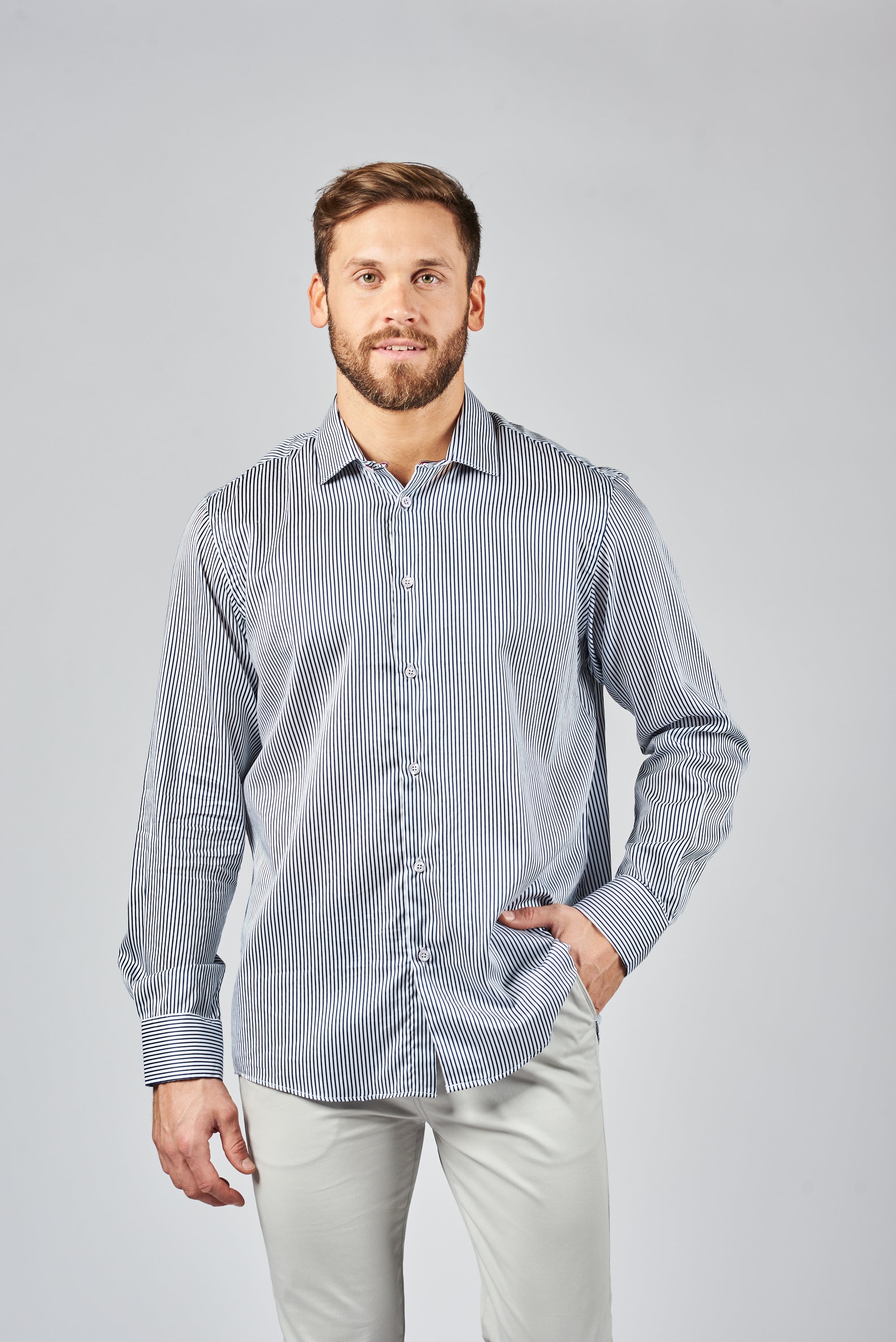 CAMISA MANGA LARGA SUCRE NAVY W24