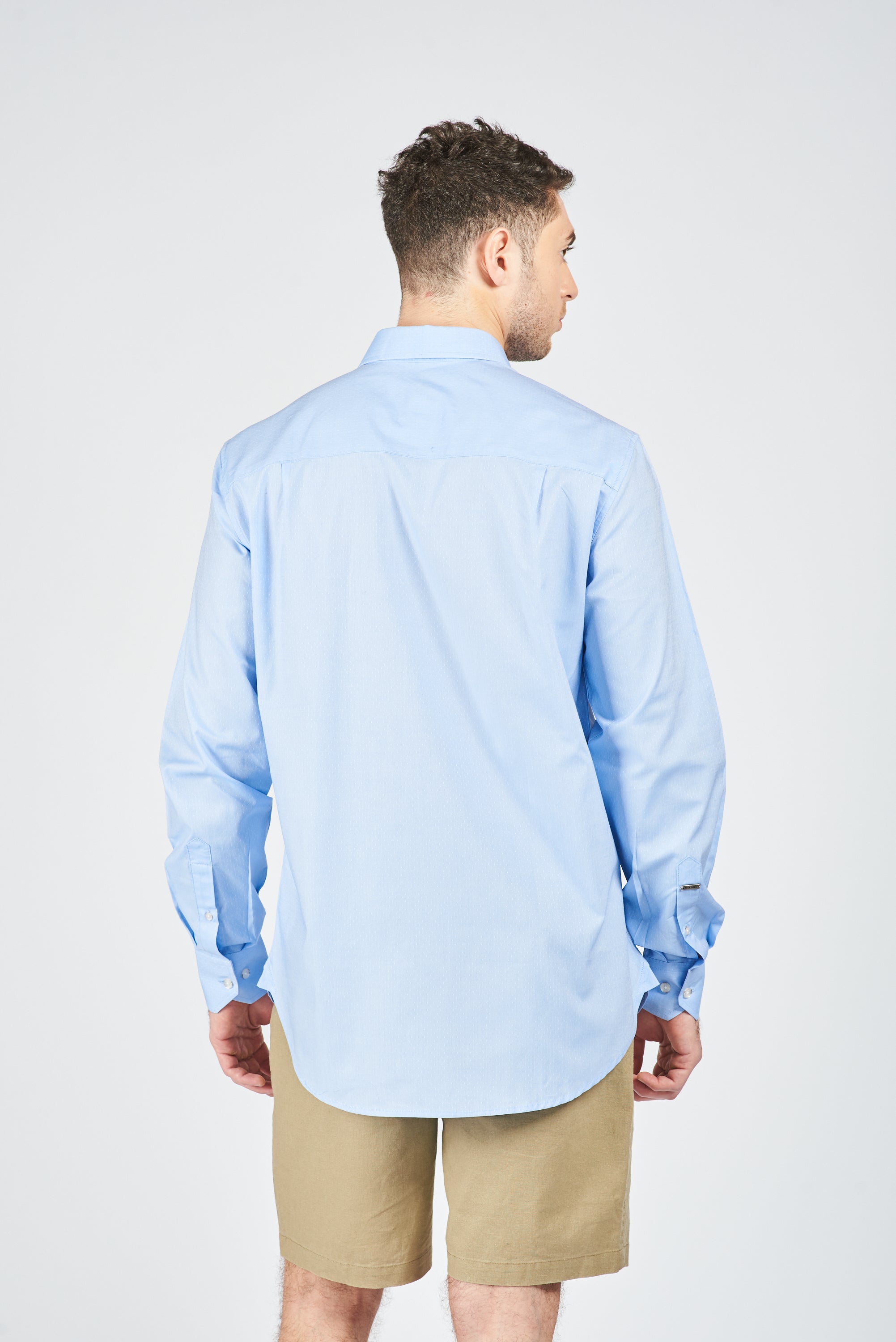 CAMISA MANGA LARGA TICINO LT. BLUE