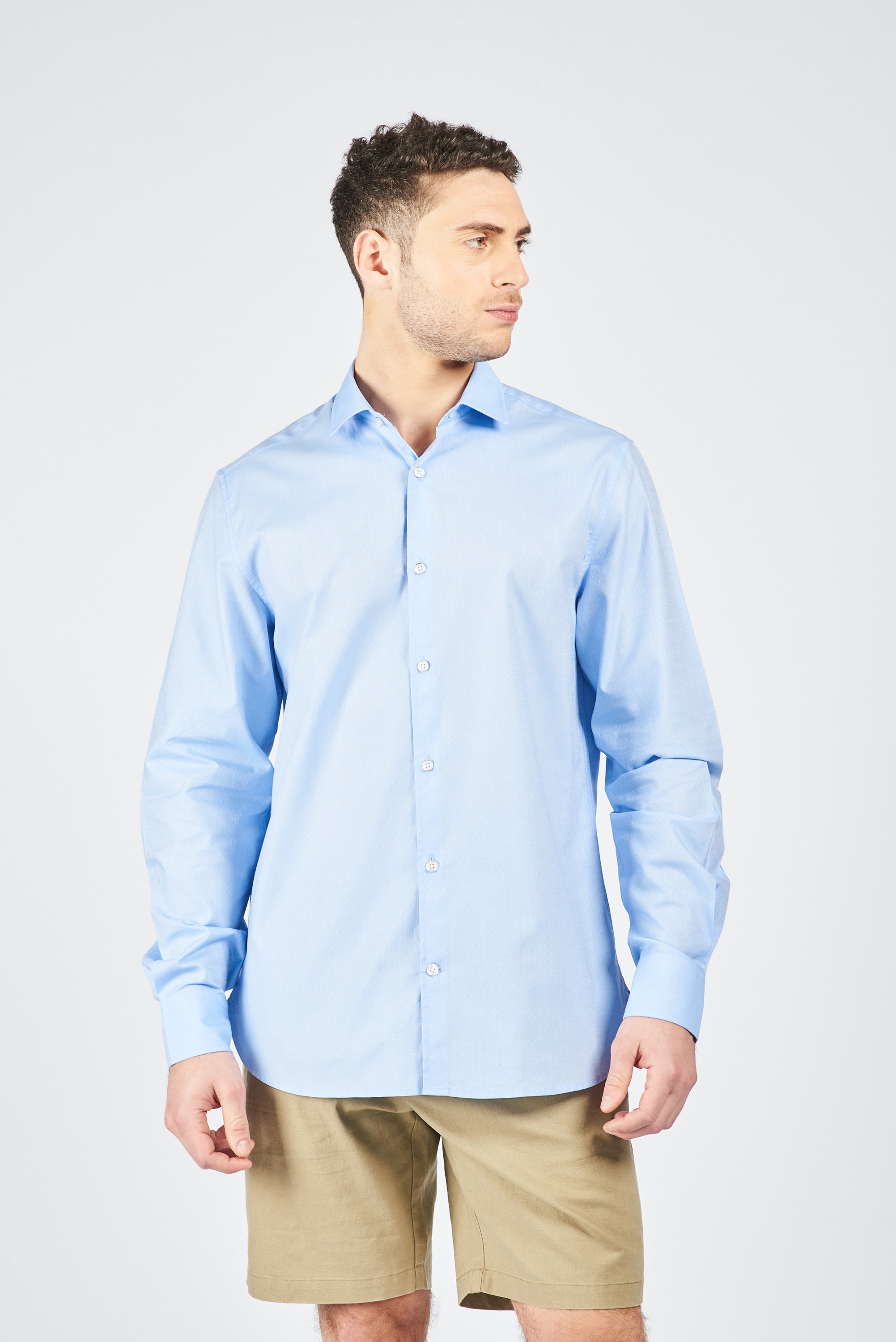 CAMISA MANGA LARGA TICINO LT. BLUE