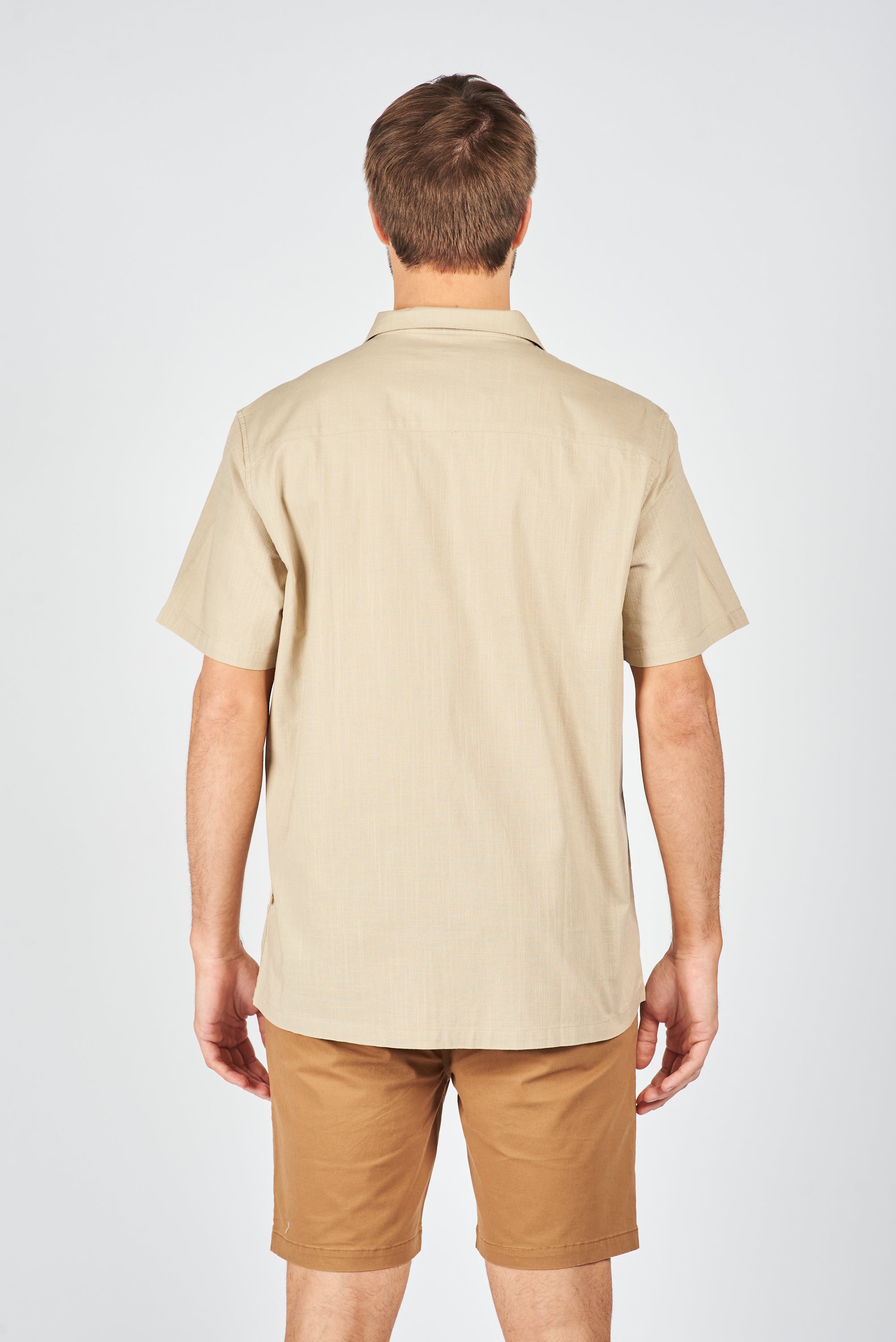 CAMISA MANGA CORTA WEIZ BEIGE