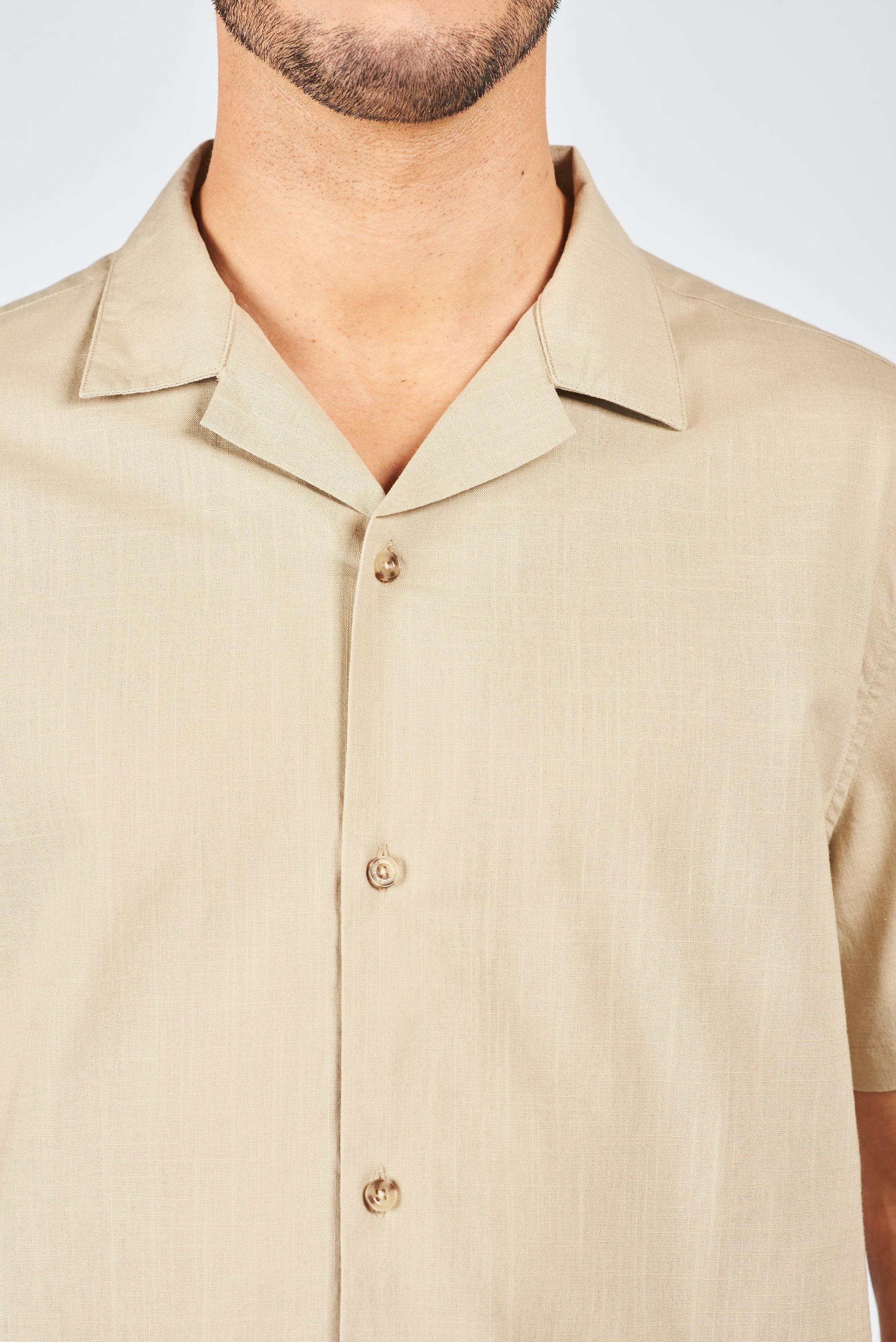 CAMISA MANGA CORTA WEIZ BEIGE