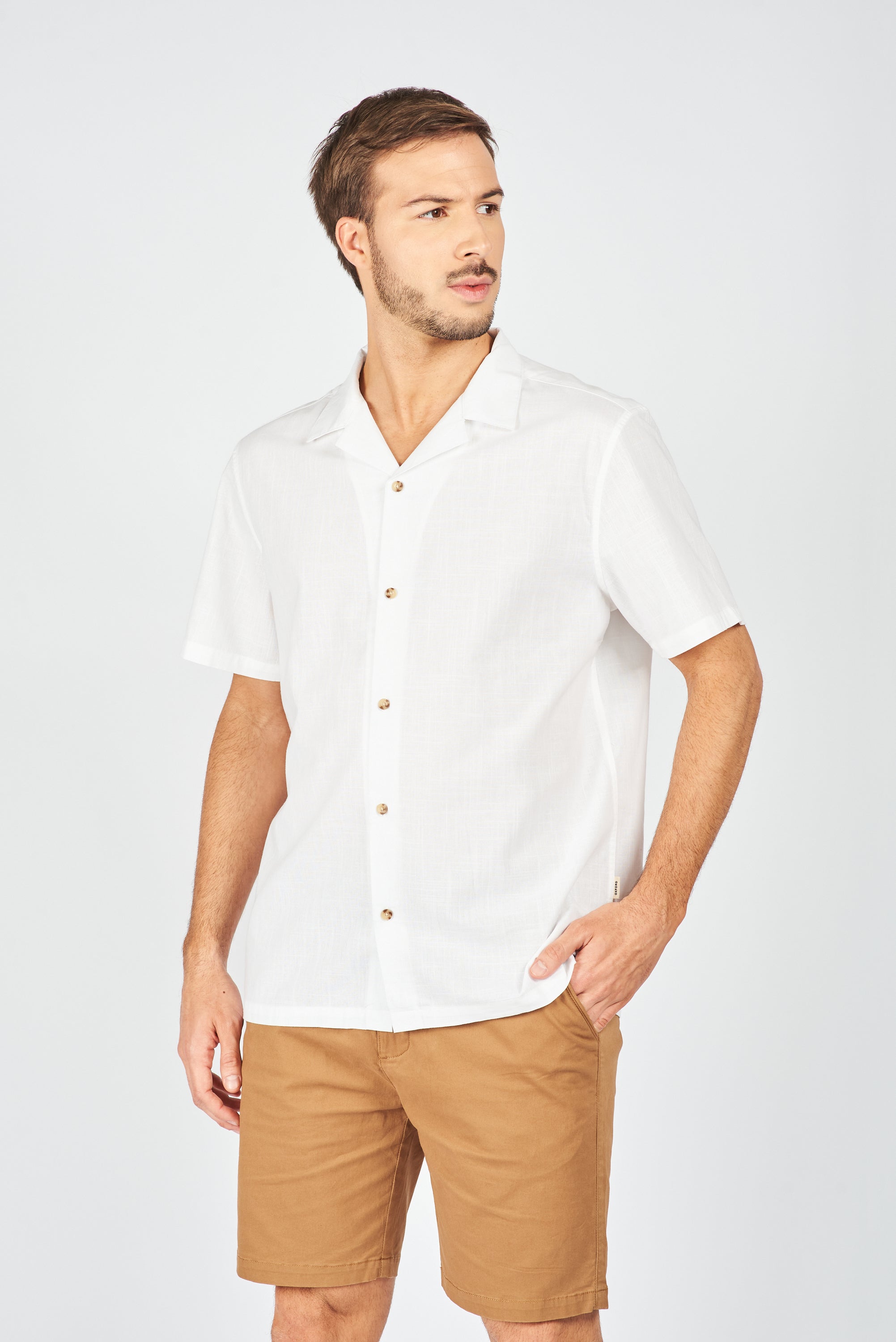 CAMISA MANGA CORTA WEIZ CRUDO