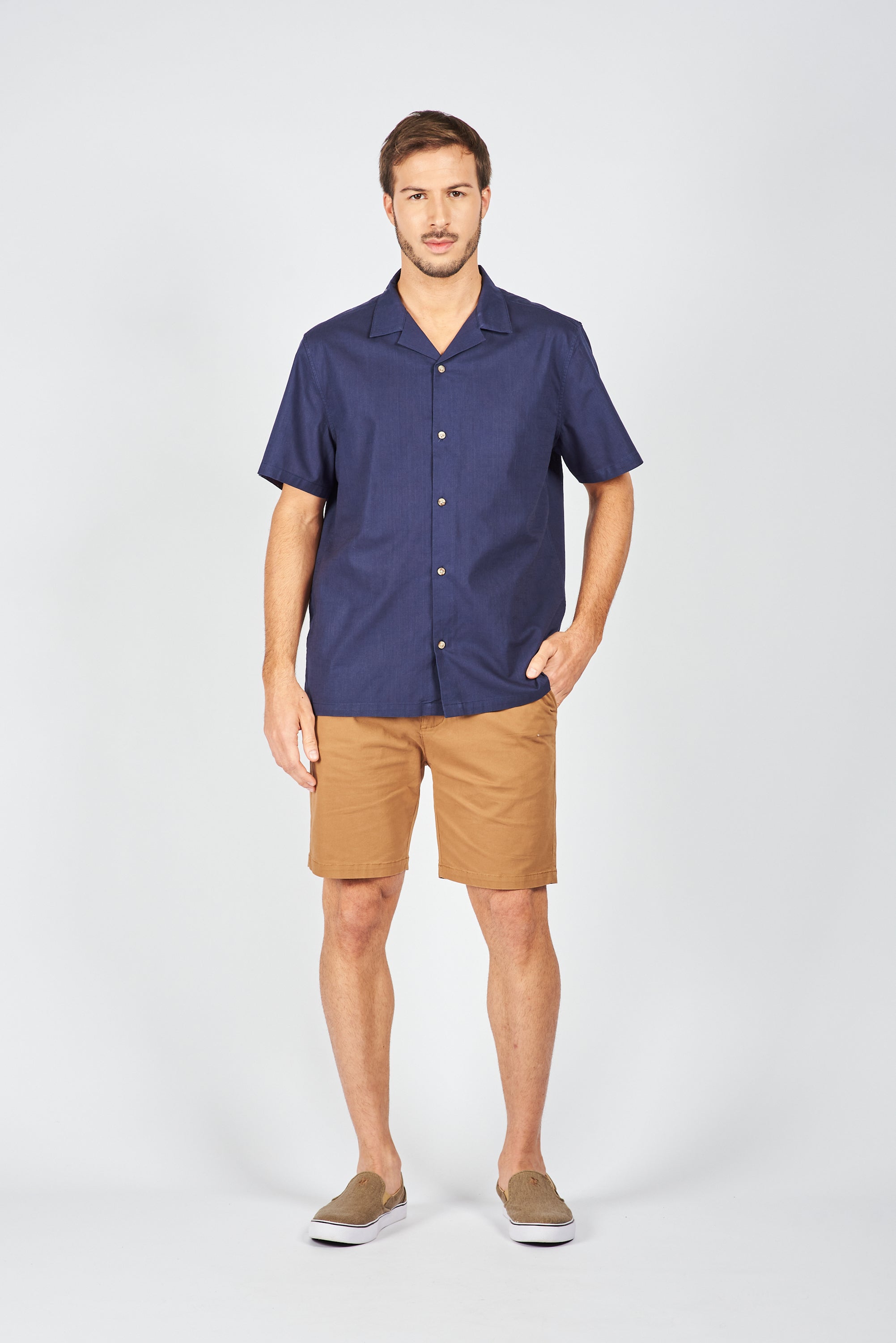 CAMISA MANGA CORTA WEIZ NAVY