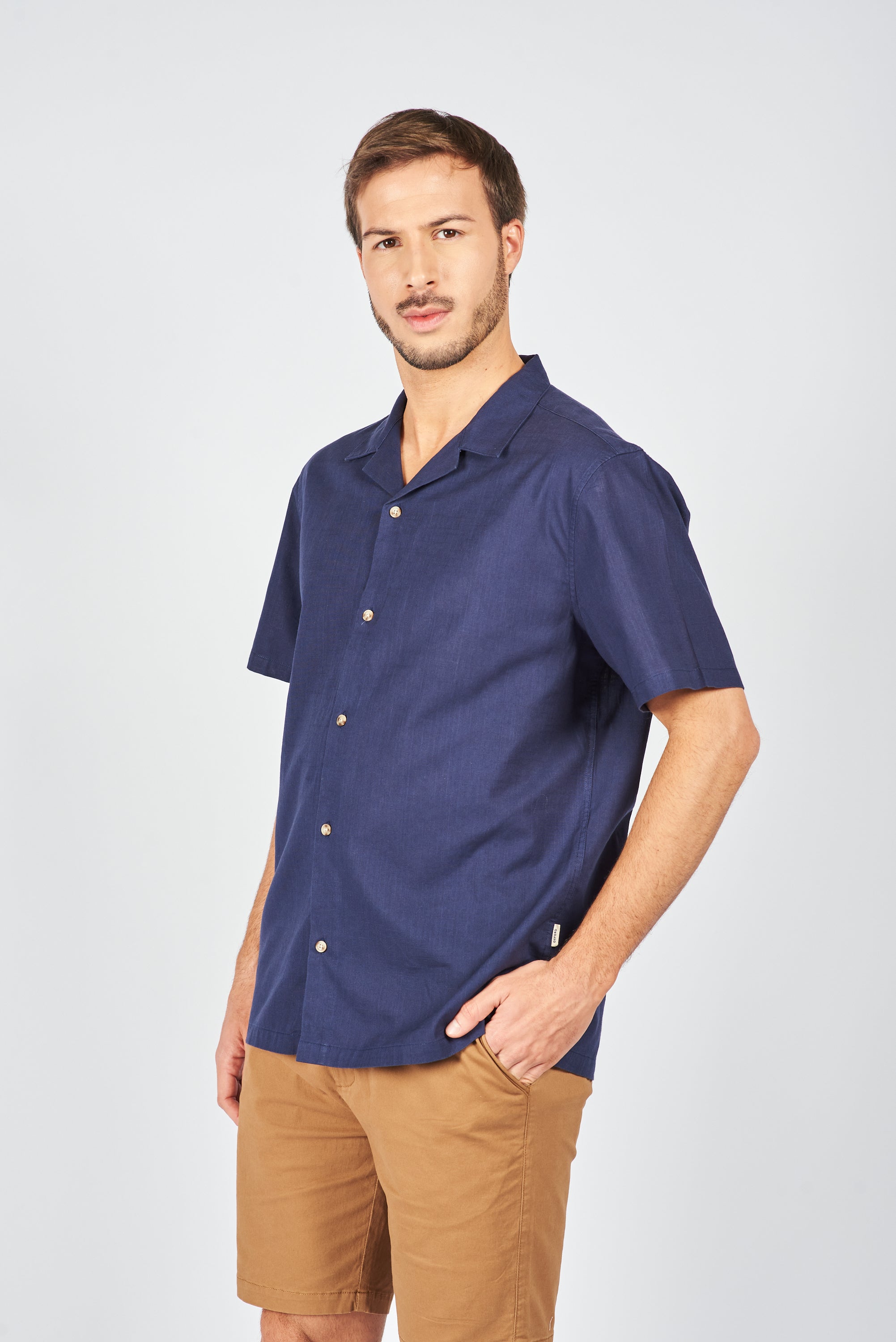 CAMISA MANGA CORTA WEIZ NAVY