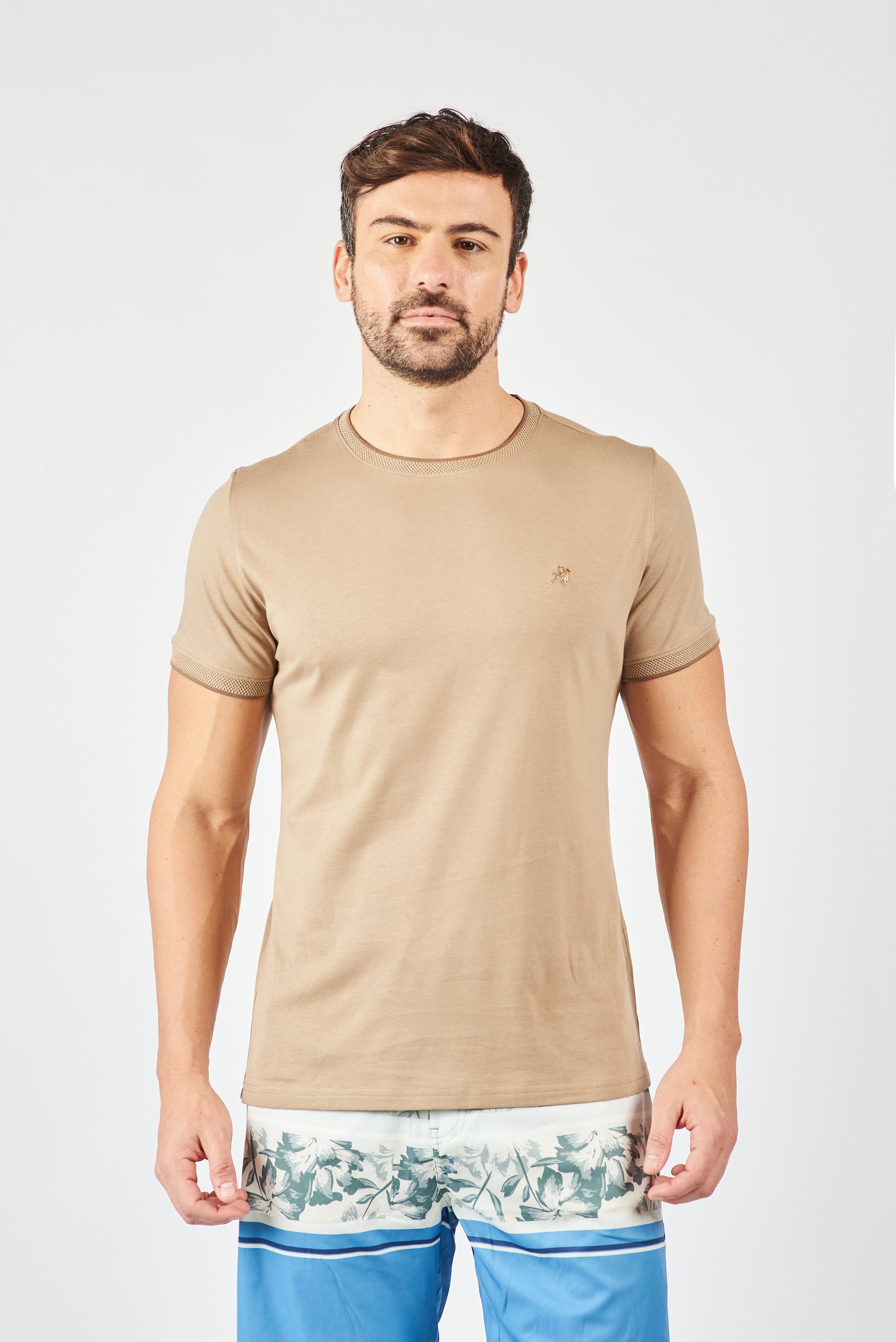 REMERA MANGA CORTA STELLAR BEIGE