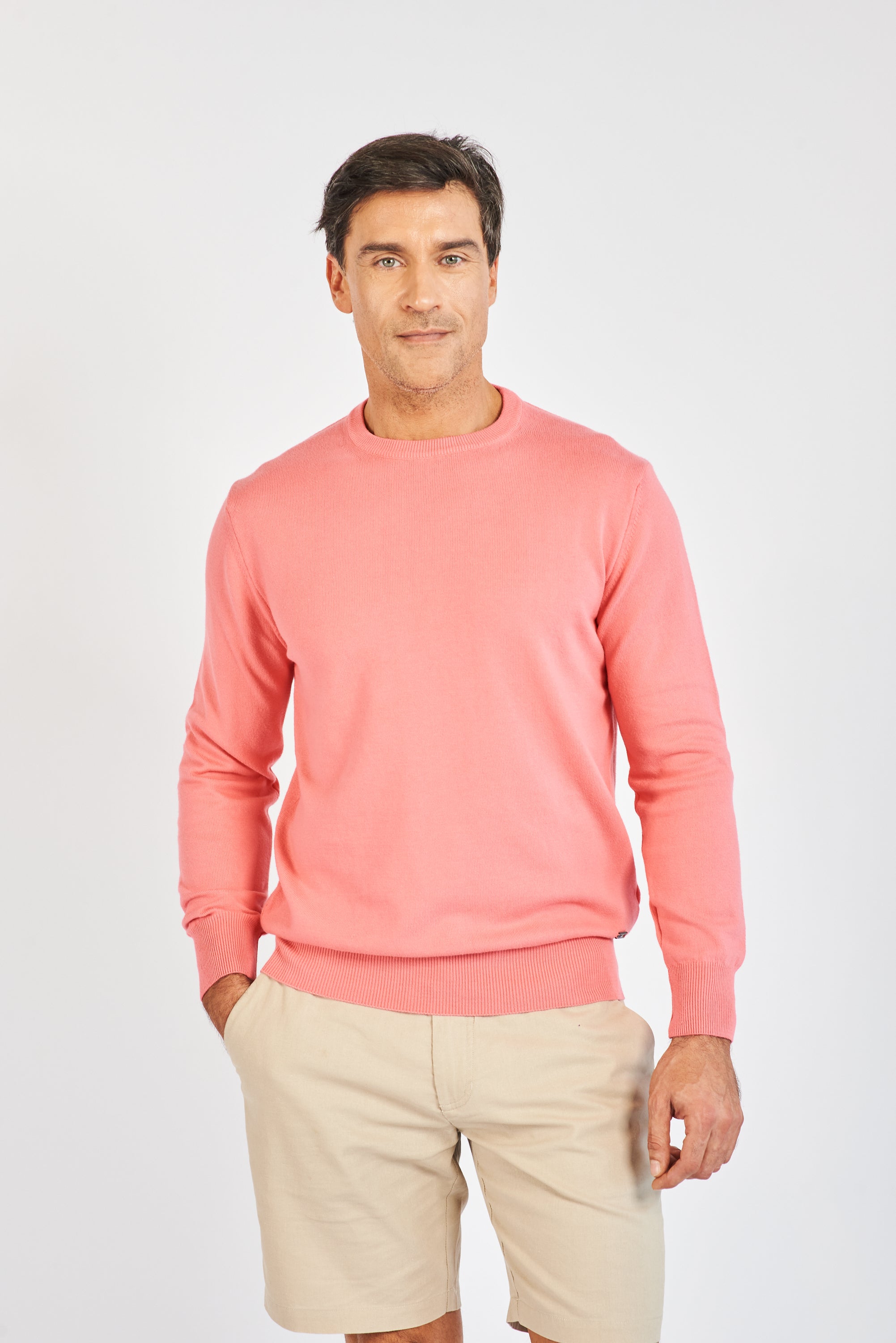 SWEATER BEANNIE CORAL